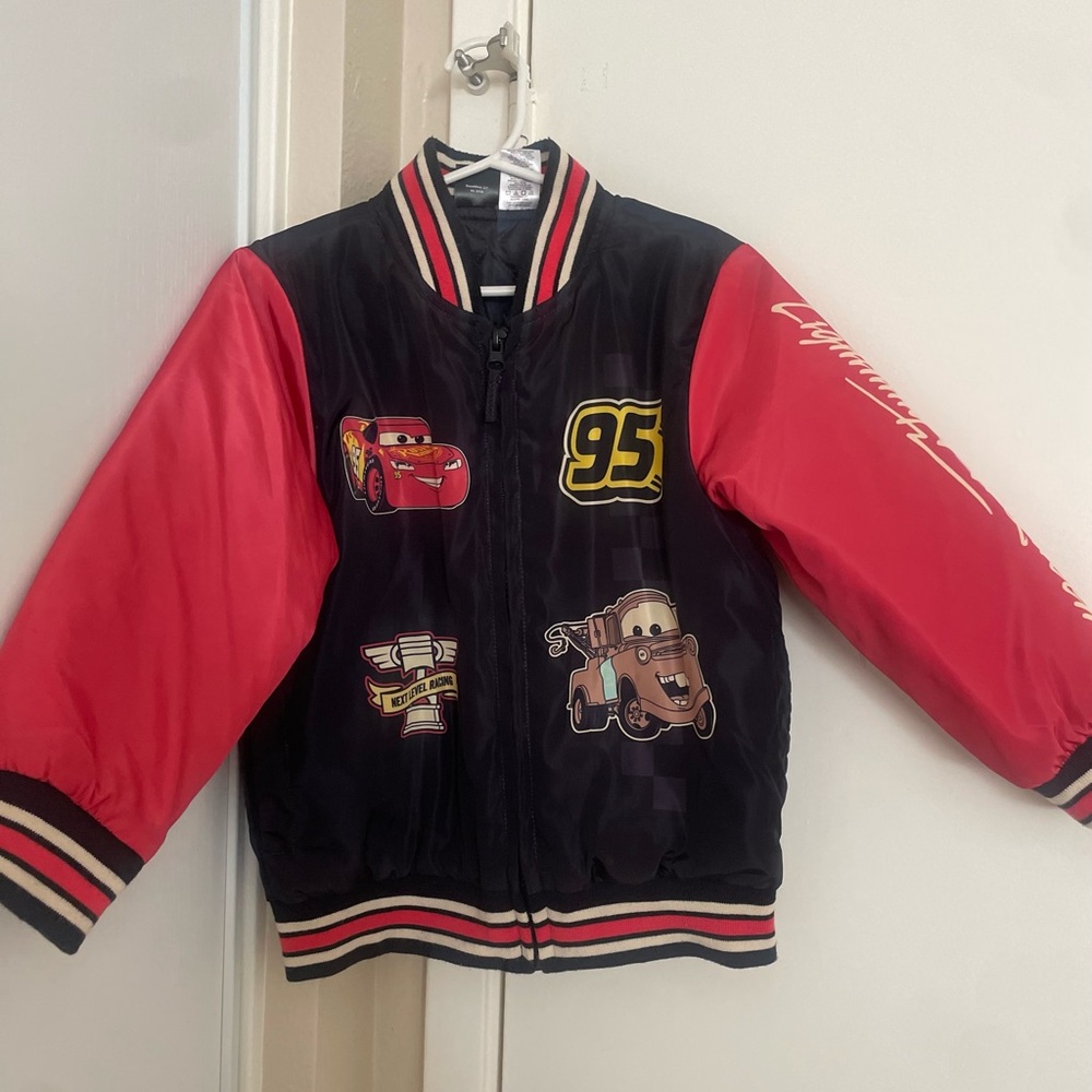 Kids Black and Red Cars Jacket